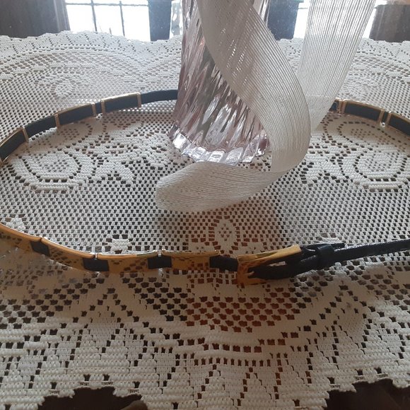 Carlisle Accessories - Carlisle Belt Black & Gold Belt Size L